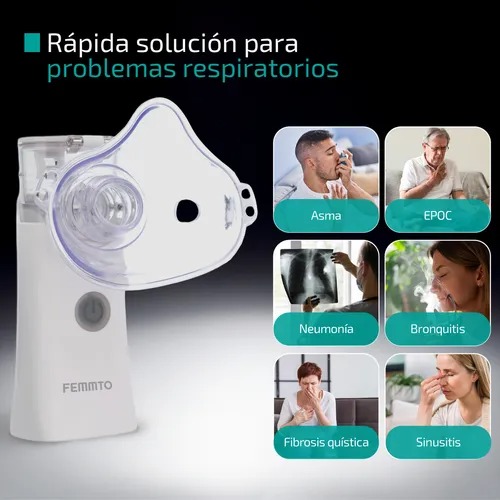 Nebulizador Portatil Mesh + Bateria recargable de litio - Imagen 6